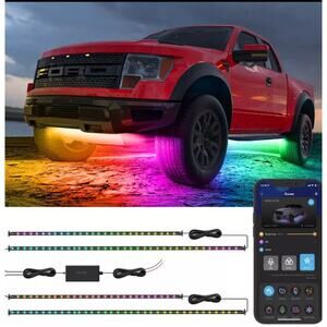 Govee Underglow Car Lights, 4 pcs RGBIC Smart LED Lights with 16 Million Colors